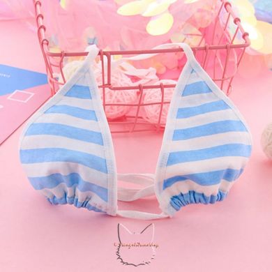 Women's underwear in Japanese style with stripes - blue