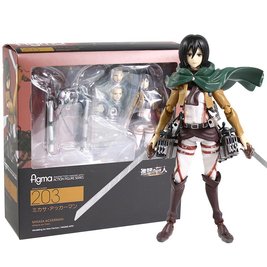 Anime figure (figma No. 203) "Attack on Titan - Mikasa Ackerman" - 14.5 cm