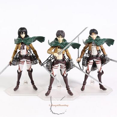 Аниме фигурка (фигма №203) "Атака Титанов (Attack on Titan) - Микаса Акерман (Mikasa Ackerman)" - 14.5 см