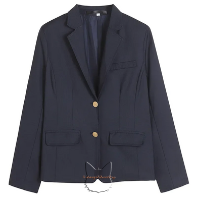 Korean school uniform for womens - navy blue blazer - XS-3XL