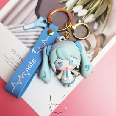 Waterproof keychain "Hatsune Miku" - "Vocaloid" - blue