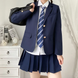 Korean school uniform for womens - navy blue blazer - XS-3XL