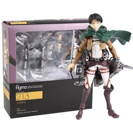 Anime figure (figma No. 213) "Attack on Titan - Levi Ackerman" - 14 cm