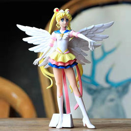 Anime figure "Tsukino Usagi - Sailor Moon (Bishoujo Senshi Sailor Moon Eternal)" GLITTER & GLAMOURS Eternal Sailor Moon Pastel Color Ver. - 23 cm, with wings