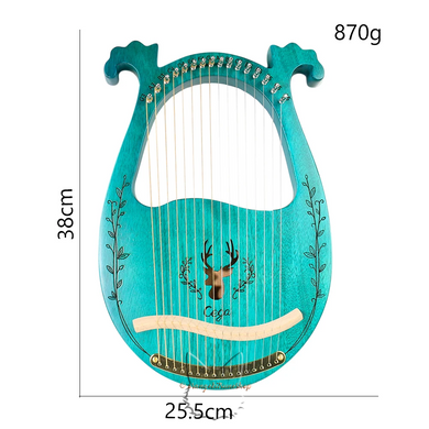 Lyre Harp 16 strings blue color - type A