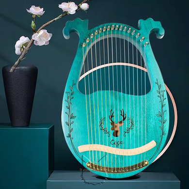 Lyre Harp 16 strings blue color - type A