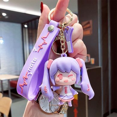 Waterproof keychain "Hatsune Miku" - "Vocaloid" - purple