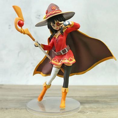 Аниме фигурка Мегумин (Megumin) - KonoSuba (Коносуба) - 20 см, Completed Model (завершённая модель), Мегумин, 20 см, Твёрдое тело, С коробкой, Копия