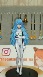 Anime figure "Ayanami Rei Long Hair ver." - "Evangelion: 3.0+1.0" - copy, 17 cm