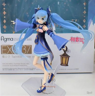 Anime figure (figma EX-037) "Hatsune Miku" and "Rabbit Yukine Twinkle Snow - Vocaloid - 13.5 cm, original