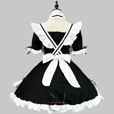 Japanese Harajuku Maid Uniform - Anime Lolita Maid Cosplay Costume - S-5XL sizes, black