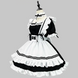 Japanese Harajuku Maid Uniform - Anime Lolita Maid Cosplay Costume - S-5XL sizes, black