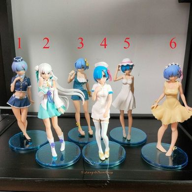 Anime figure Rem in a white dress - Re: Zero life in an alternate world from scratch - 16 cm