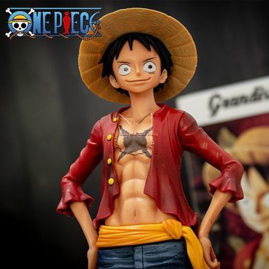 Аниме фигурка "Луффи (Luffy Monkey D.)" - Ван-Пис Большой Куш (One Piece) Grandista -The Grandline Man- - 27 см, Game Prize, Луффи, 27 см, Твёрдое тело, Без коробки, Копия