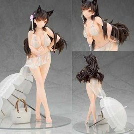 Anime figure "Atago Manatsu" Koushinkyoku Ver. from the game "Azur Lane" - 18 cm, White, Completed Model, Atago Manatsu, 18 cm, Hard body, Hard chest, Boxed, Premium copy (replica), With replaceable parts