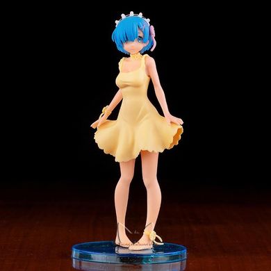 Anime figure "Rem" in a yellow dress - Re: Zero life in an alternate world from scratch - 16 cm