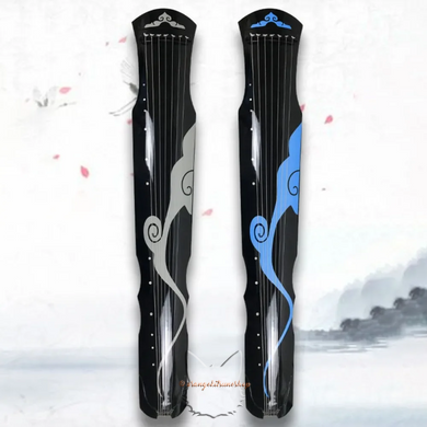 Guqin 7 strings black and blue color - set No. 2