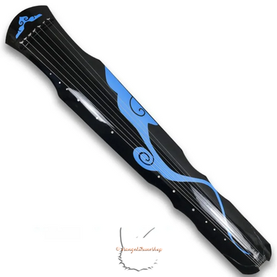 Guqin 7 strings black and blue color - set No. 2