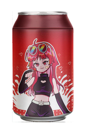 Anime masturbator in the form of a soda can - red