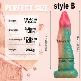 Silicone anime dragon dildo - 19 cm