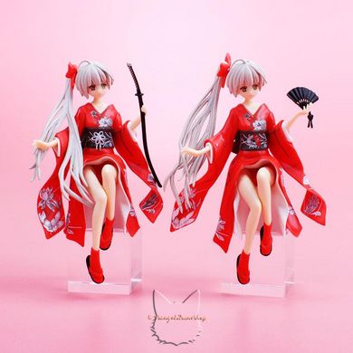 Anime figurine "Kasugano Sora in a kimono (Kasugano Sora) - Yosuga no Sora" - red, 13 cm