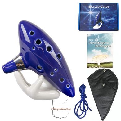 Ocarina 12 Hole, Tone C - Zelda - Dark Blue