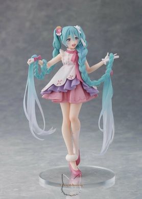 Аниме фигурка "Hatsune Miku (Хацуне Мику) Рапунцель (Rapunzel)" - Страна Чудес (Wonderland) - оригинал Taito, 18 см