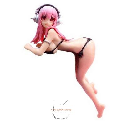 Anime figure "Super Sonico" in bikini, 10.5 cm, Completed Model, Super Sonico, 10.5 cm, Hard body, Hard chest, Without box, Copy (Replica)