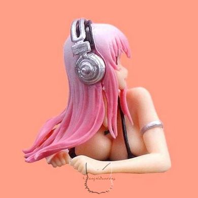 Anime figure "Super Sonico" in bikini, 10.5 cm, Completed Model, Super Sonico, 10.5 cm, Hard body, Hard chest, Without box, Copy (Replica)