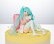 Аниме фигурка "Хацуне Мику (Hatsune Miku) в домашней одежде (Shifuku Ver.)" - 12 см, с подставкой и подушкой - оригинал