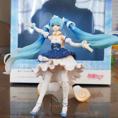 Anime figure (figma EX-054) "Hatsune Miku Snow Princess Ver." 10th anniversary - Vocaloid - 13.5 cm, copy