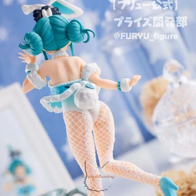 Anime figure "Hatsune Miku" white rabbit (BiCute Bunnies White Bunny Pearl Color Ver.) - original, 18 cm