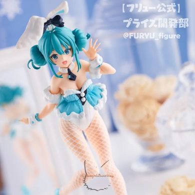 Аниме фигурка "Хацуне Мику (Hatsune Miku)" белый кролик (BiCuteBunnies White Bunny Pearl Color Ver.) - копия, 30 см