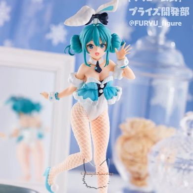 Аниме фигурка "Хацуне Мику (Hatsune Miku)" белый кролик (BiCuteBunnies White Bunny Pearl Color Ver.) - копия, 30 см