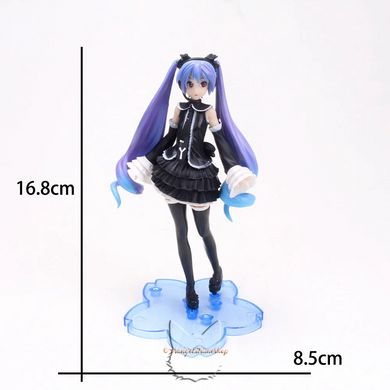 Anime figure "Hatsune Miku in a black dress (Black Dress SPM Figure Infinity Ver.)" - Vocaloid (Vocaloid) Project Diva Arcade - 16.8 cm, copy