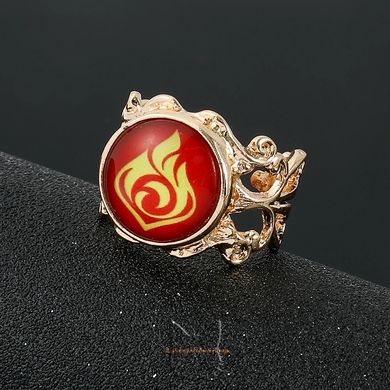 Luminescent ring "Eye of God" from the game "Genshin Impact" - pyro element