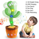 Children's toy dancing luminous talking plush cactus that can sing, Interactive toy, Unisex