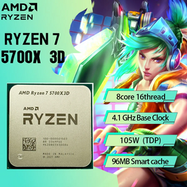 Процессор AMD Ryzen 7 5700X3D 3.0GHz/96MB (100-100001503WOF) sAM4 Retail