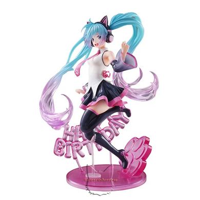 Anime figure "Hatsune Miku Happy Birthday Happy Cat ver." - original, 23 cm