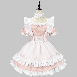 Japanese Harajuku Maid Uniform - Anime Lolita Maid Cosplay Costume - S-5XL sizes, pink