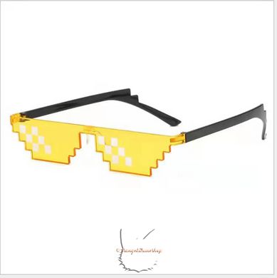 ThugLife meme 8-bit sunglasses - yellow