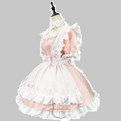 Japanese Harajuku Maid Uniform - Anime Lolita Maid Cosplay Costume - S-5XL sizes, pink