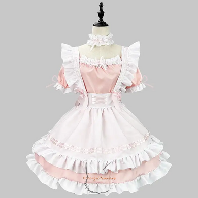 Japanese Harajuku Maid Uniform - Anime Lolita Maid Cosplay Costume - S-5XL sizes, pink