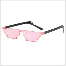 ThugLife meme 8-bit sunglasses - pink