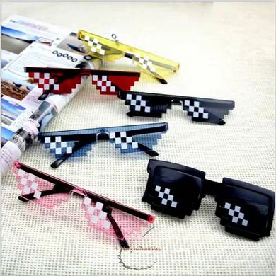 ThugLife meme 8-bit sunglasses - red