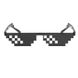 ThugLife meme 8-bit sunglasses - black