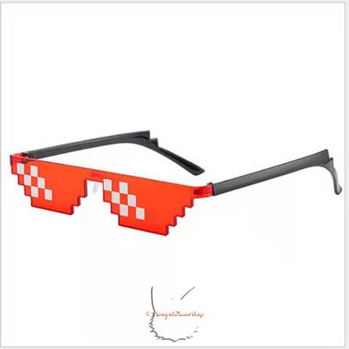 ThugLife meme 8-bit sunglasses - red