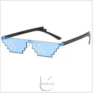 ThugLife meme 8-bit sunglasses - blue