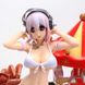 Anime figure "Super Sonico" - removable bikini - 19x8 cm, White, Cast-off figure (removable clothes), Super Sonico, 19 cm, Hard body, Hard chest, Without box, Copy (Replica)