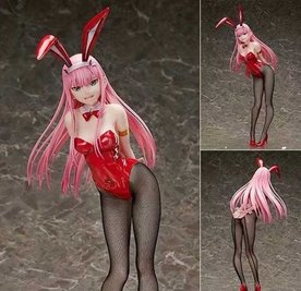 Аниме фигурка Ноль Два зайчик зайчик - Zero Two - Darling in the Franxx - 45 см, Completed Model (завершённая модель), 02 (Ноль Два), 45 см, Твёрдое тело, Без коробки, Копия